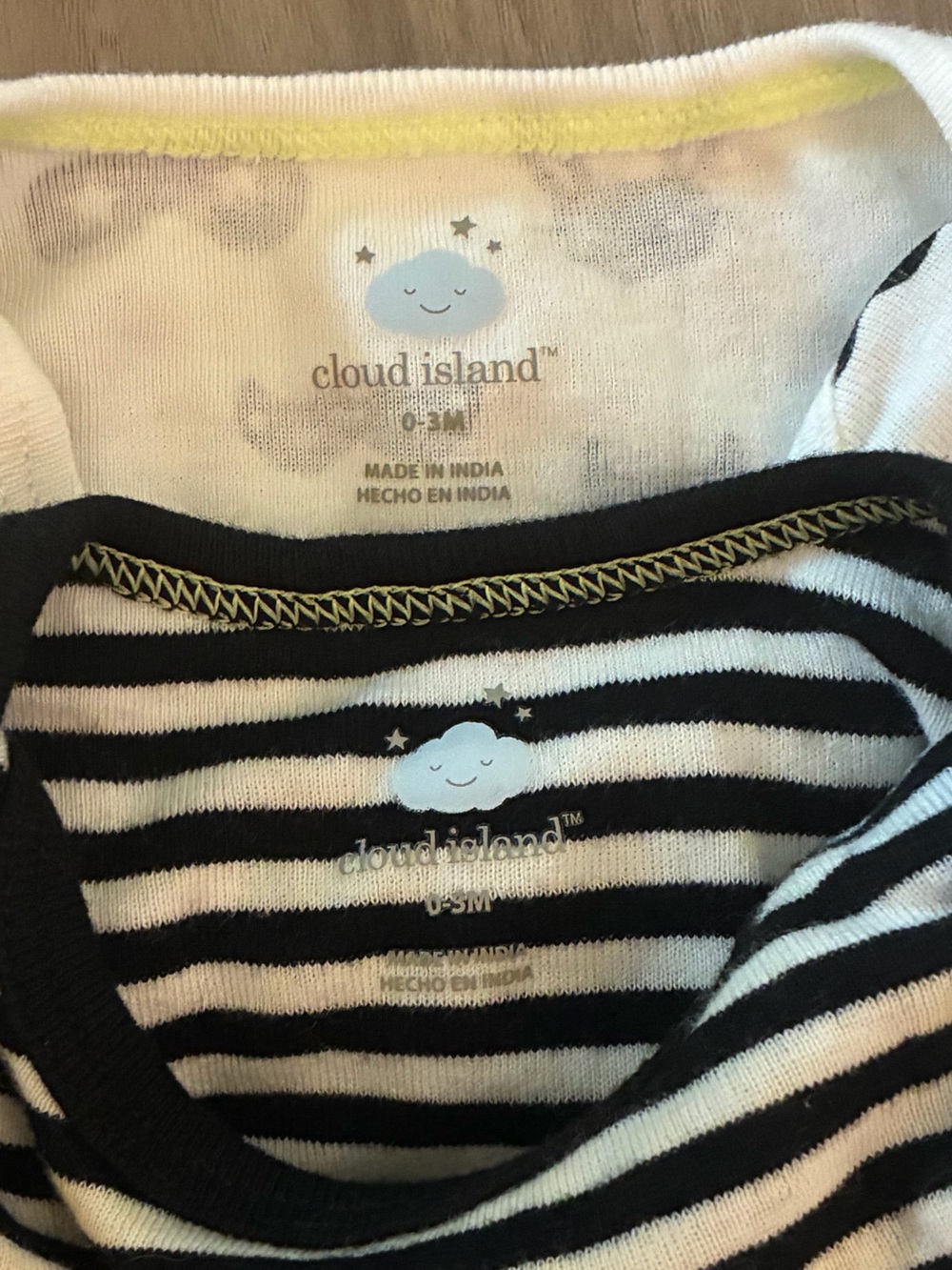 cloud island Halloween Black & White Long-Sleeve Baby Bodysuits - Set of 2 - Picture 2 of 6